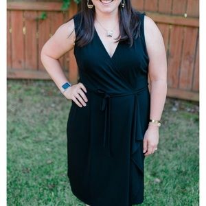 NWT Stitch Fix 41Hawthorn Lexi wrap dress black